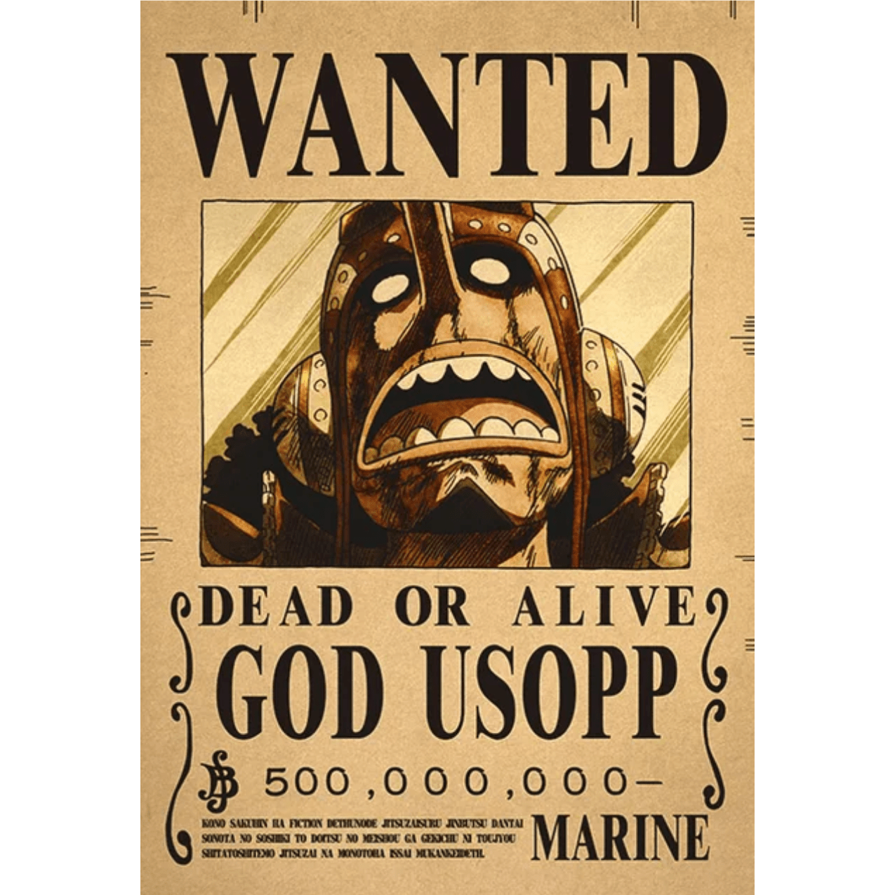 Poster Wanted One Piece God Usopp