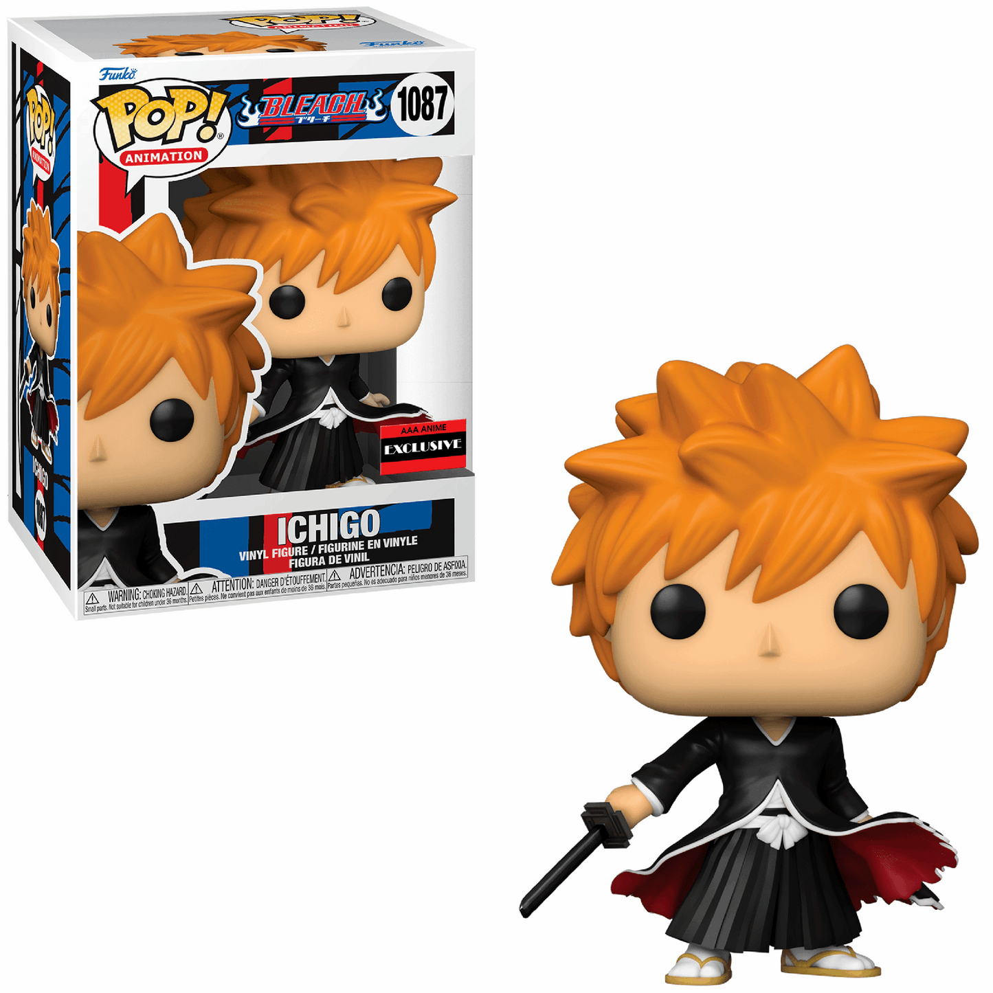 Bleach Funko POP! 1087 Ichigo AAA Anime Excl. Scatola Danneggiata Animation nerd-pug