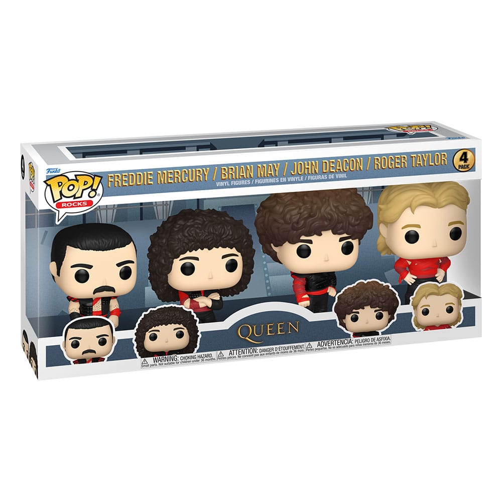 Queen Funko POP! Figure 4-Pack Radio Gaga 9 cm Rocks