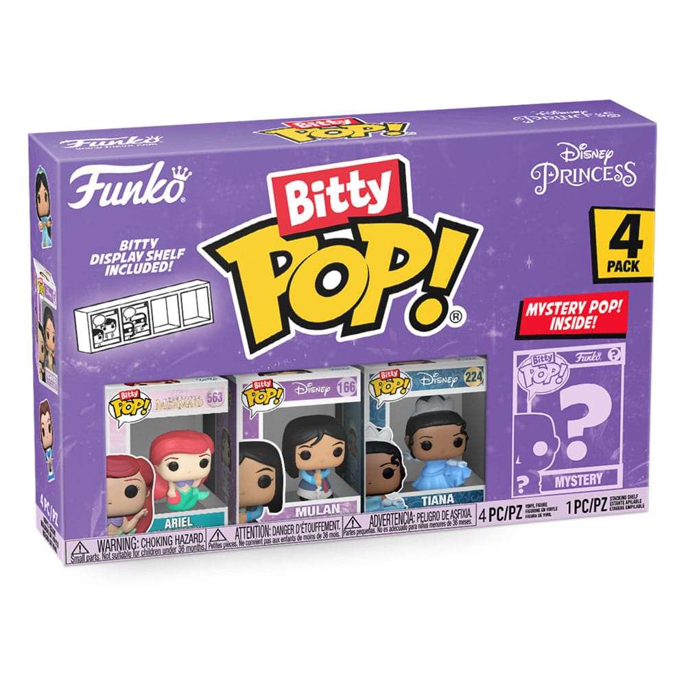 Disney Princesses Bitty POP! Vinyl Figure 4-Pack Ariel 2,5 cm nerd-pug