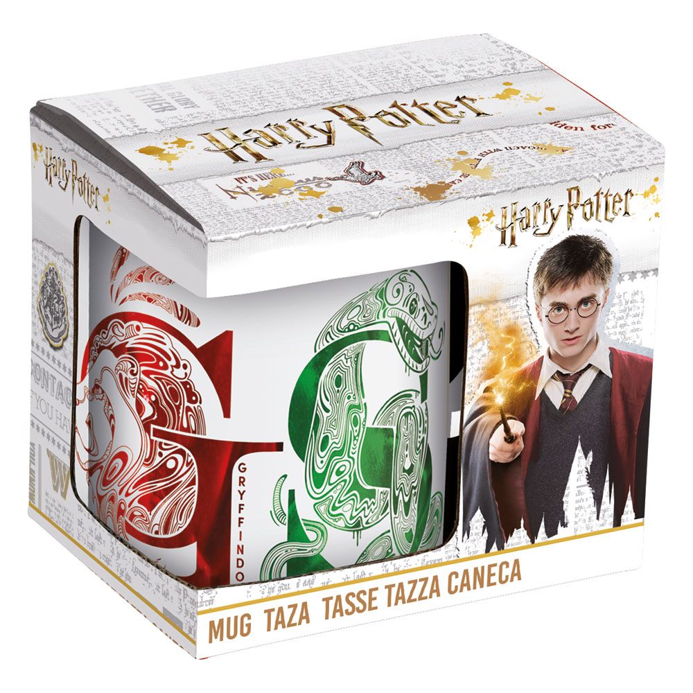 Tazza Harry Potter Casate Hogwarts nerd-pug
