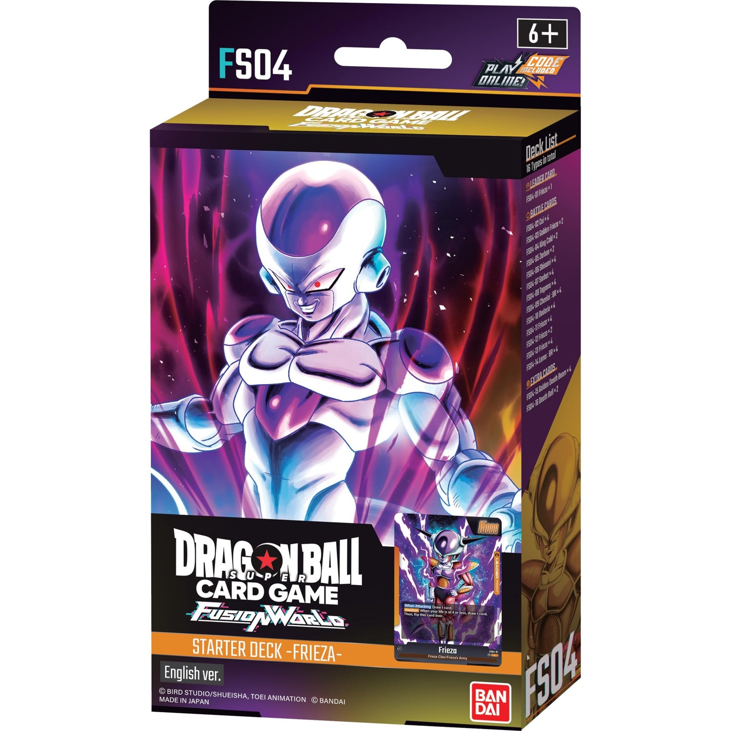 TCG Dragon Ball Fusion World FS04 Starter Deck Frieza ENG