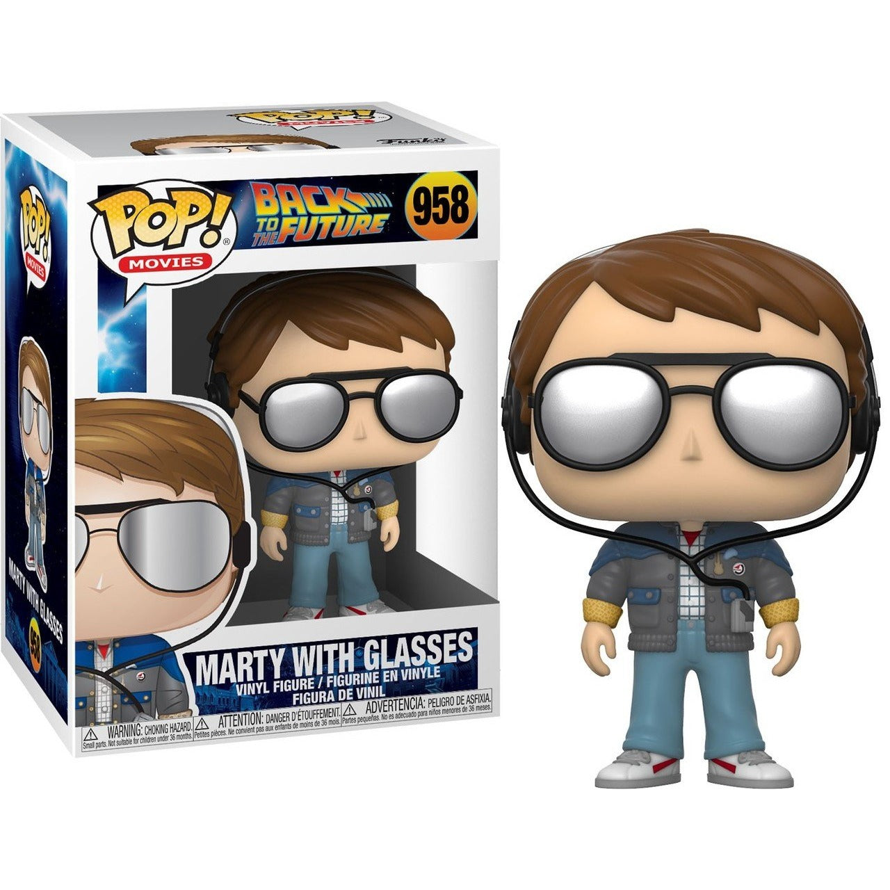 Back to the Future Funko POP! 958 Marty McFly w/glasses Movies