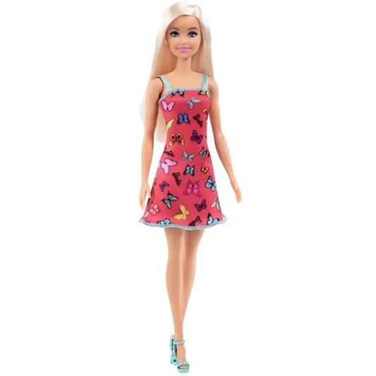 Barbie Trendy Farfalle Abito Rosa Spiaggia Hbv05