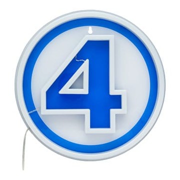 Fantastic Four LED Wall Lamp Light Logo Neon