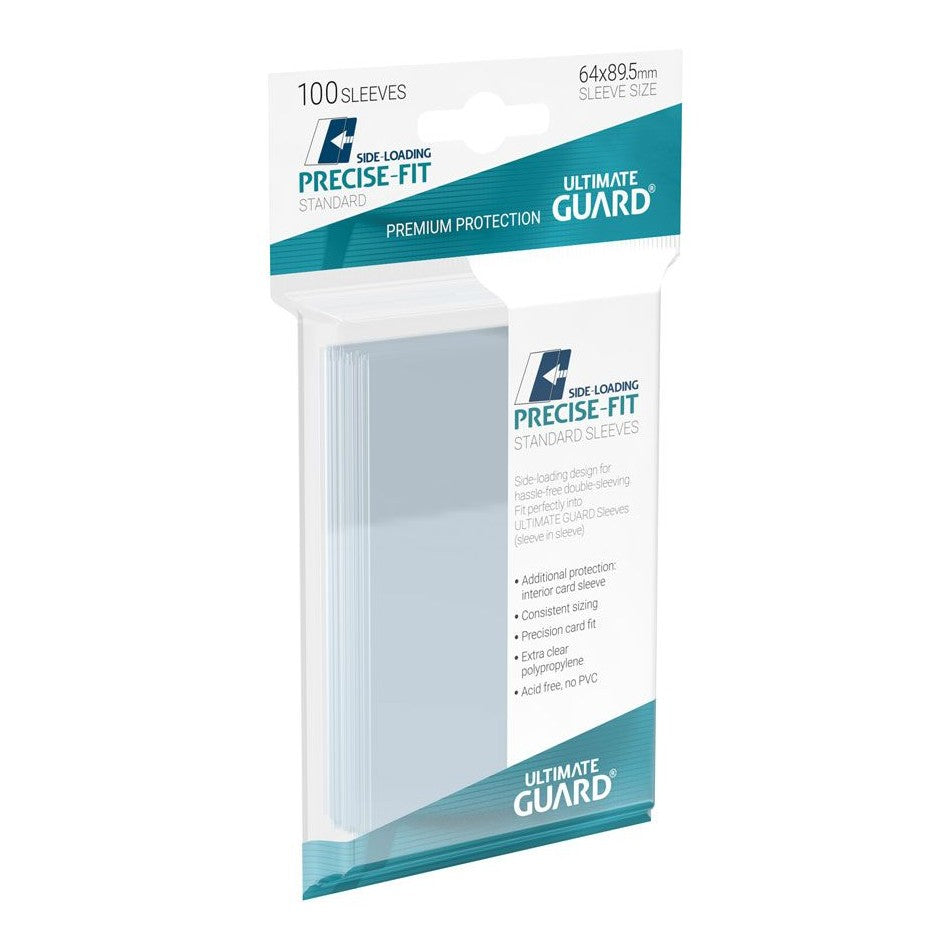 Ultimate Guard Precise-Fit Sleeves Side-Loading Standard Size Transparent (100)