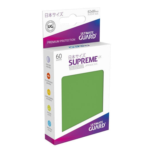 Ultimate Guard Supreme UX Sleeves Japanese Size Green 60
