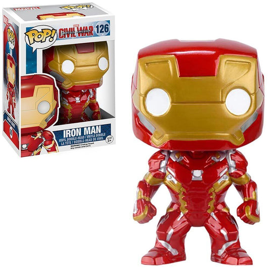 Civil War Funko POP! 126 Iron Man Marvel nerd-pug