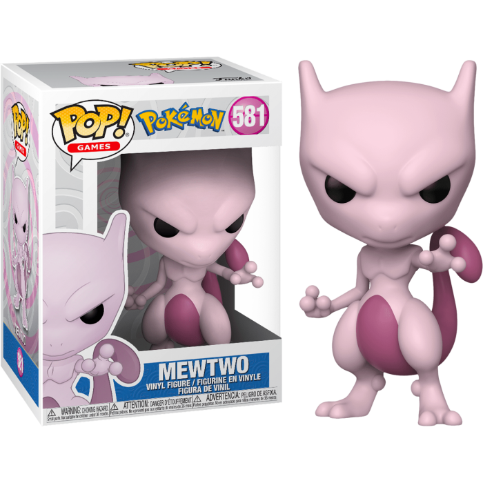 Pokemon Funko POP! 581 Mewtwo Games nerd-pug