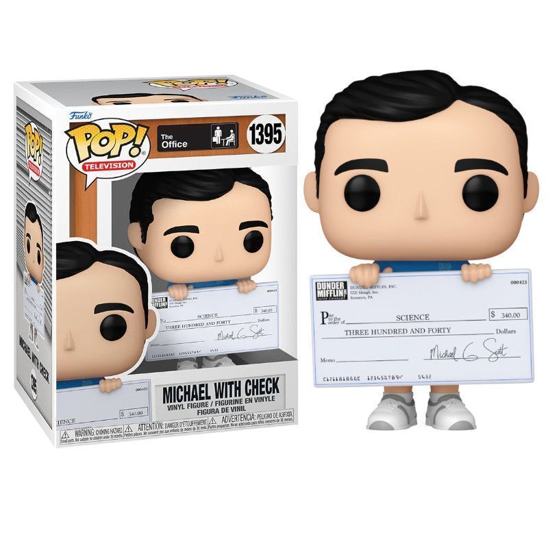 The Office Funko POP! 1395 Michael with Check Television nerd-pug