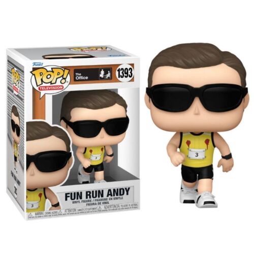 The Office Funko POP! 1393 Fun Run Andy Television nerd-pug