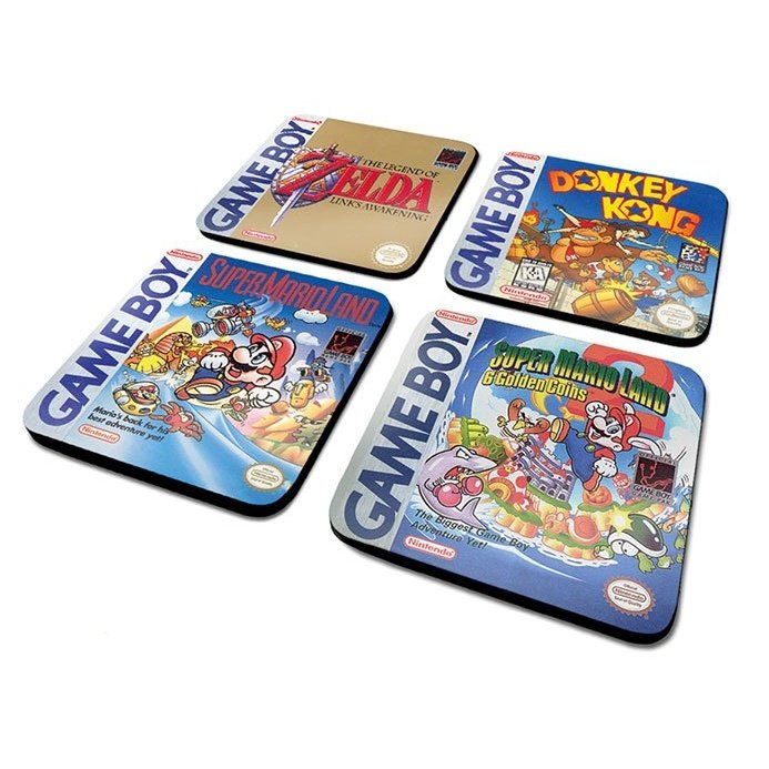 Sottobicchieri Game Boy Nintendo Classic Coaster nerd-pug