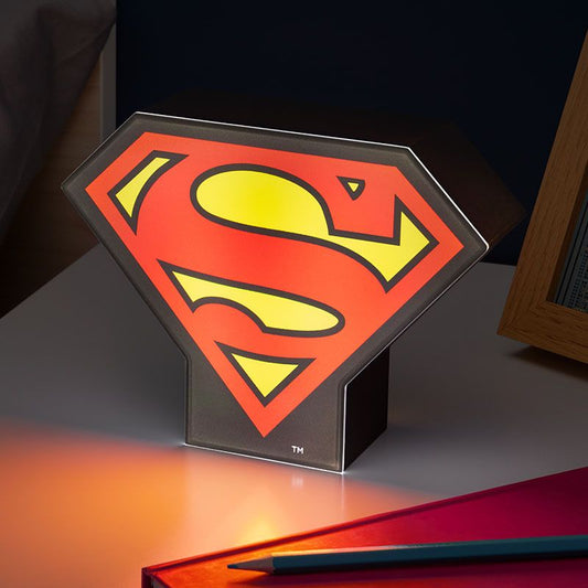 Lampada Superman Logo nerd-pug