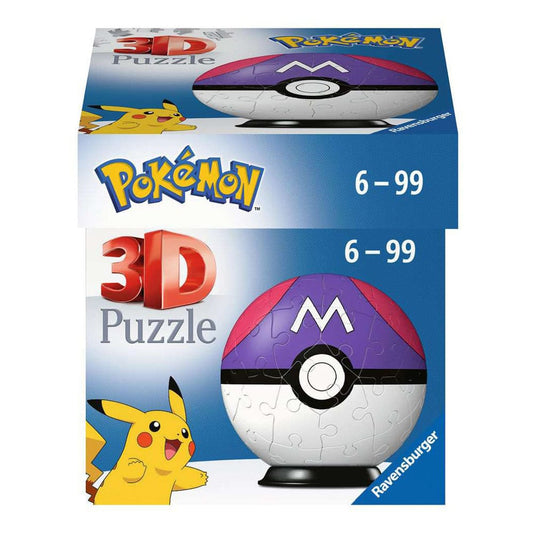 Pokémon 3D Puzzle Pokéballs: Master Ball 55 pieces nerd-pug